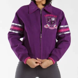 Pelle Pelle Purple Wool Jacket view 1