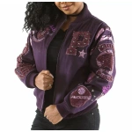 Pelle Pelle Purple Varsity Jacket