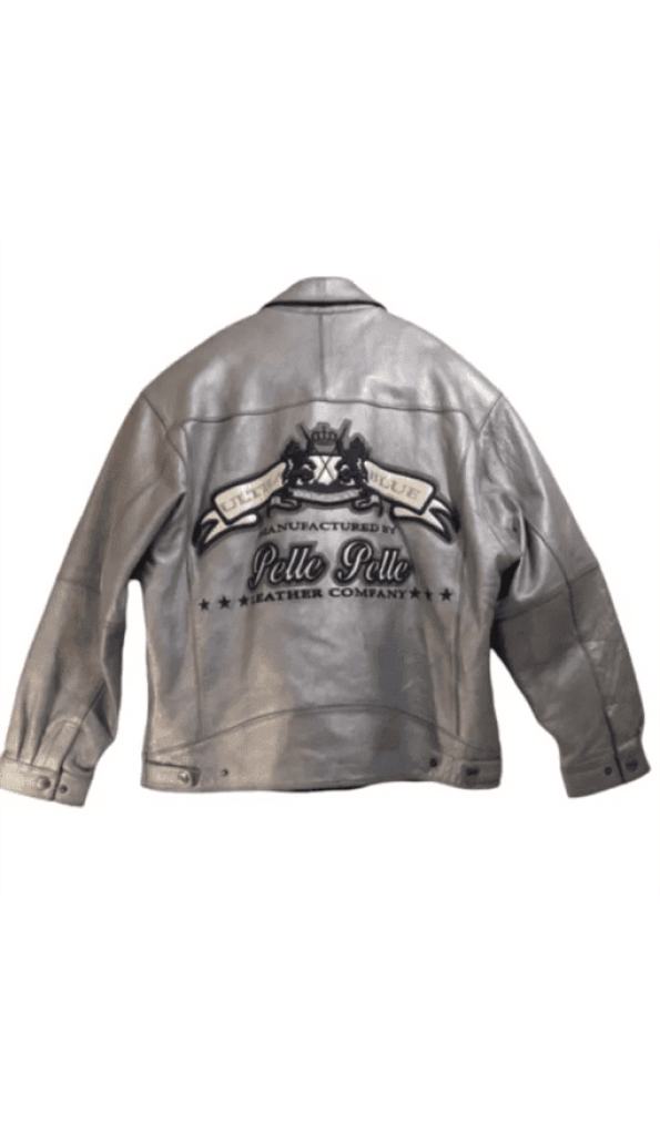 Pelle Pelle Men Grey Rare Leather Jacket