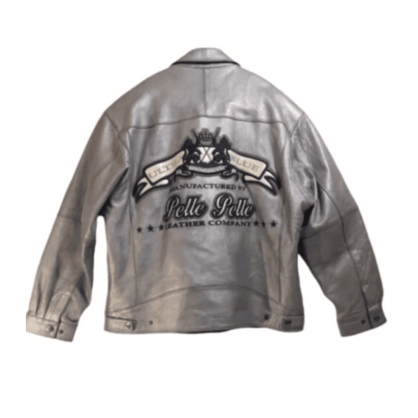 Pelle Pelle Men Grey Rare Leather Jacket