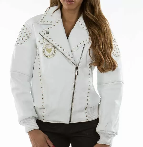 Pelle Pelle Rebel White Leather Jacket