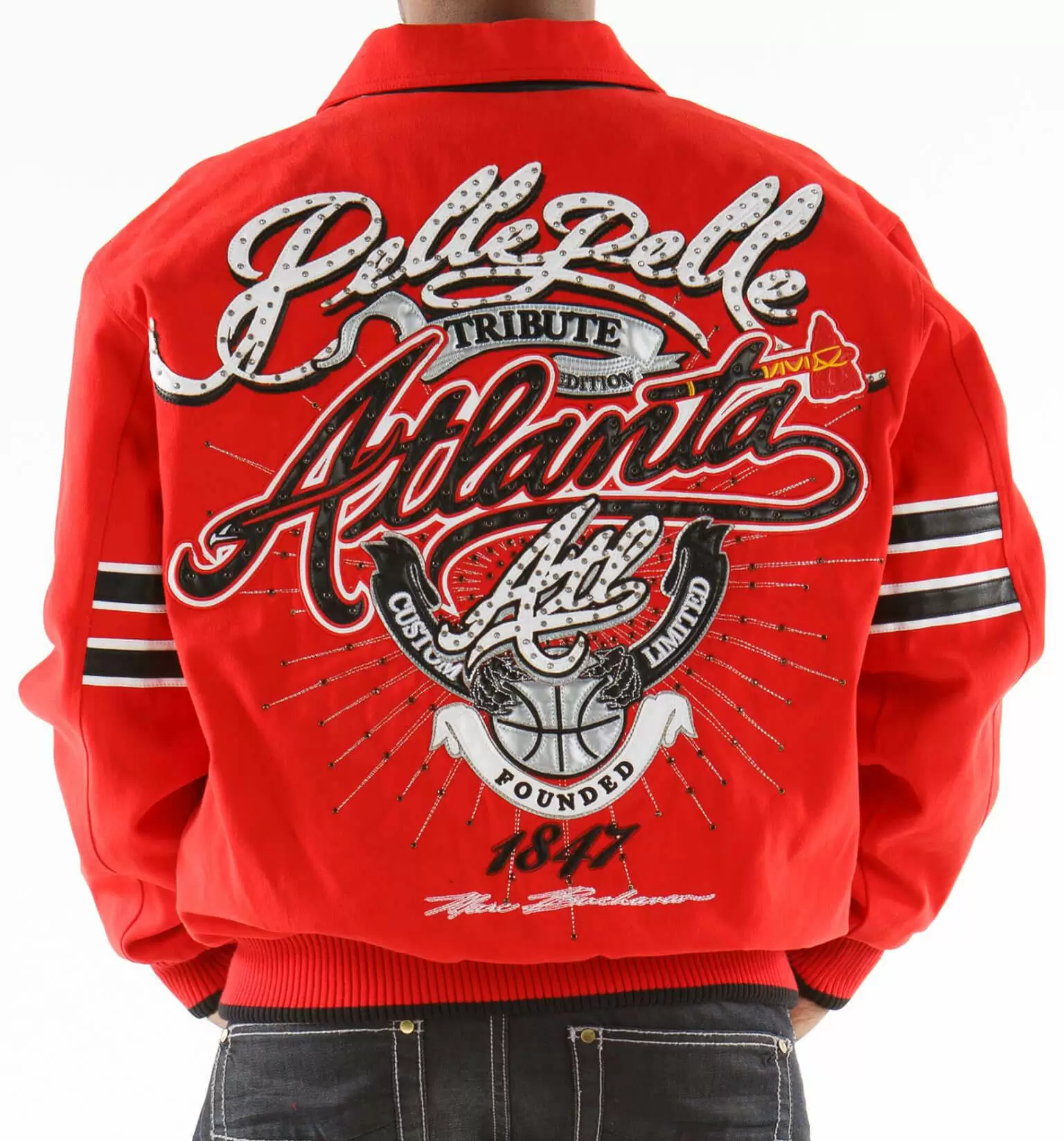 Exclusive Pelle Pelle Red Atlanta Tribute Cut Jacket