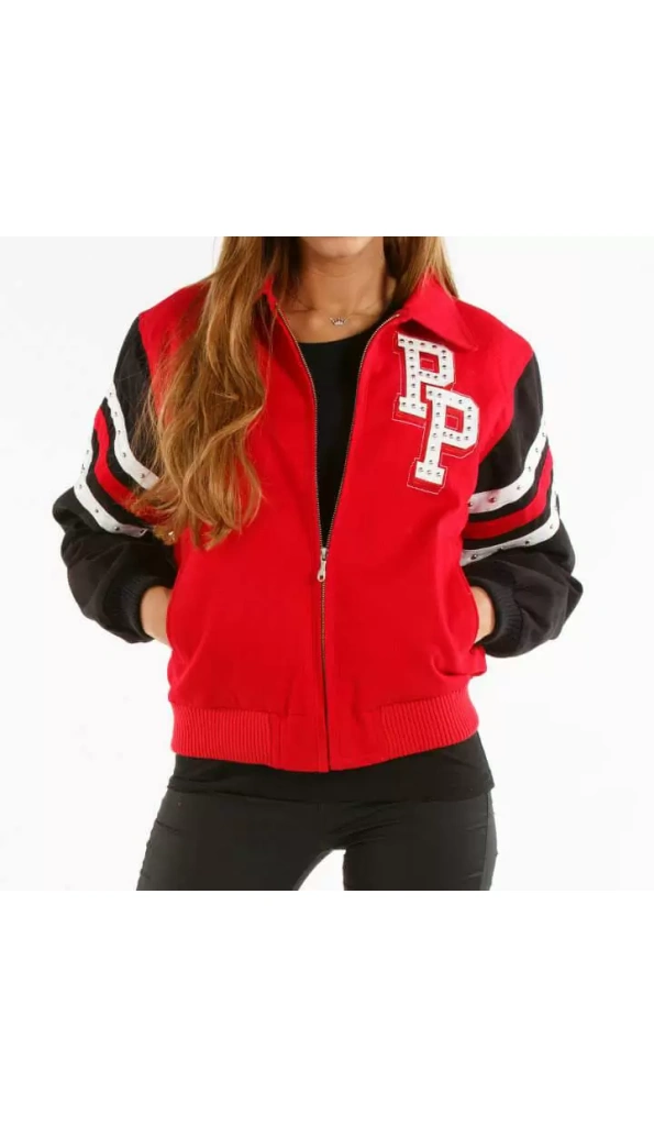 Red Black Pelle Pelle Chicago Jacket