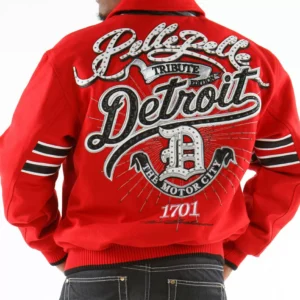 Pelle Pelle Red Detroit City Tribute Edition Wool Jacket