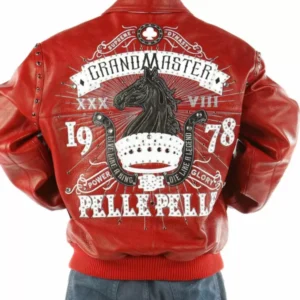 Pelle Pelle Red Grand Master | Studded Leather Jacket view 2