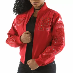Pelle Pelle Red Varsity Jacket