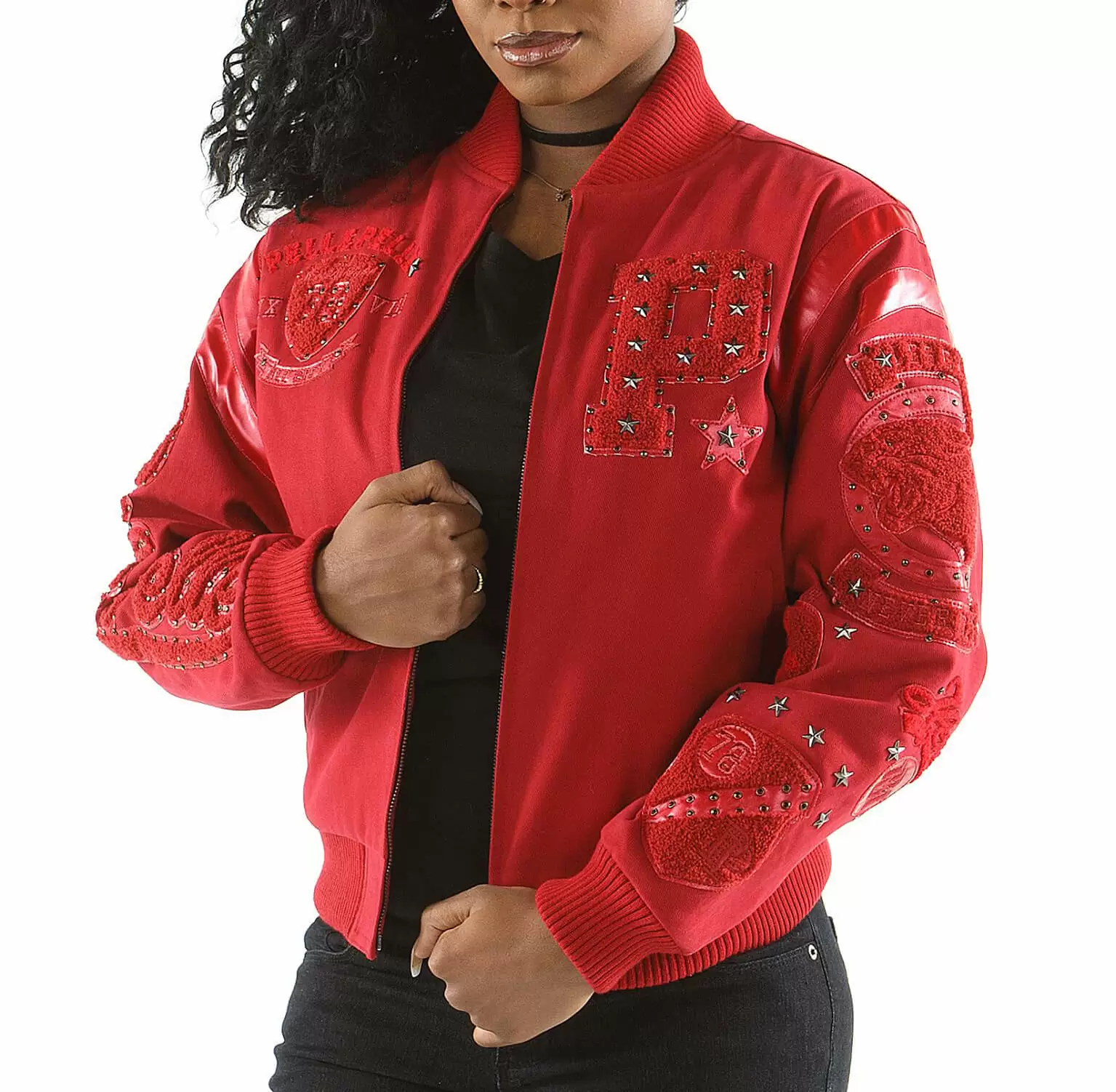 Pelle Pelle Red Varsity Jacket