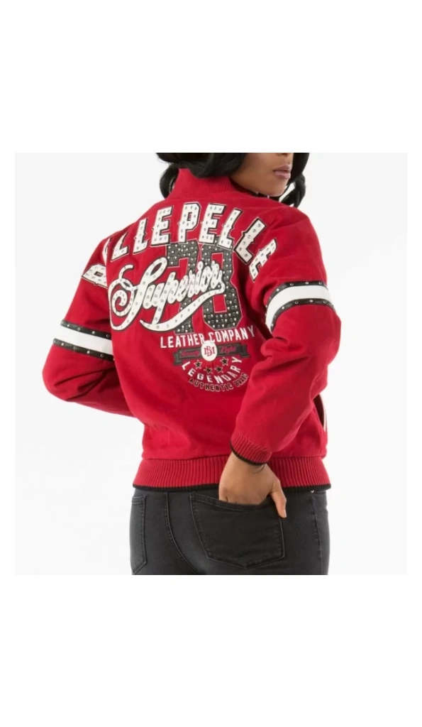 Pelle Pelle Red Superior Wool Jacket