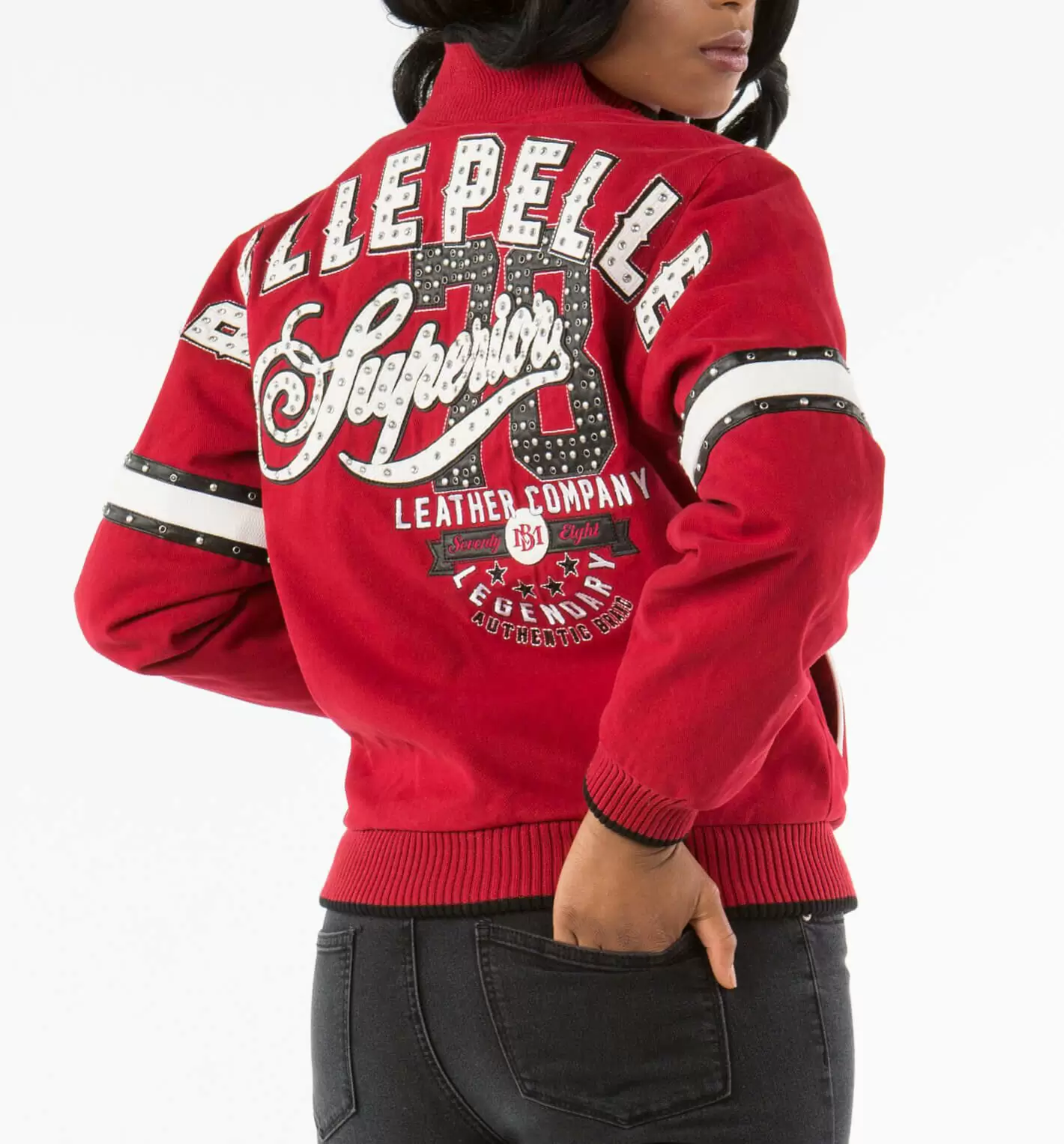 Bold Pelle Pelle Red Superior Wool Jacket