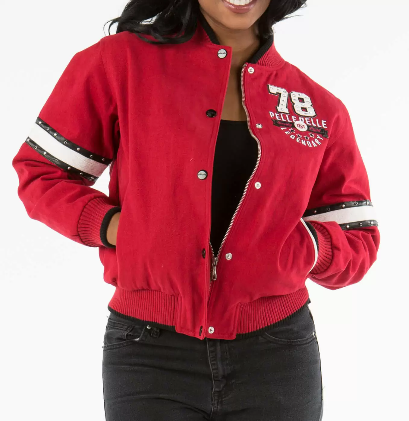Bold Pelle Pelle Red Superior Wool Jacket view 2