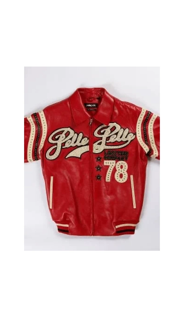 Pelle Pelle Red Varsity Jacket