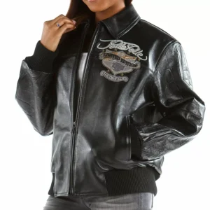 Pelle Pelle White Black Leather Jacket