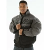 Pelle Pelle Men Grey Black Fur Wool Jacket