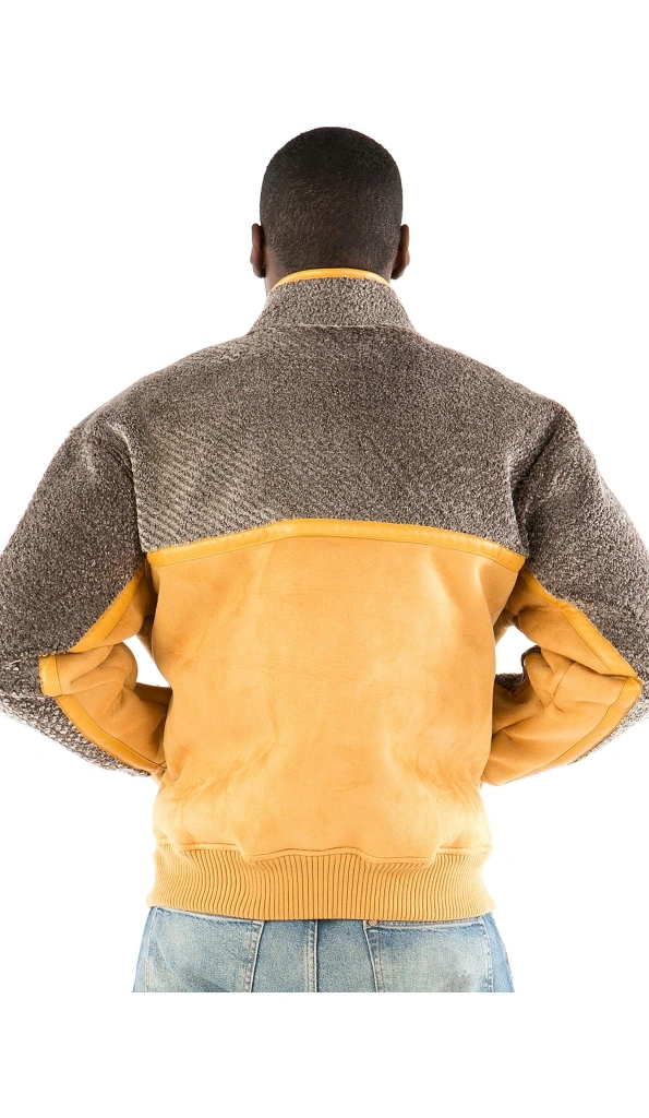 Pelle Pelle Men Yellow Fur Wool Jacket