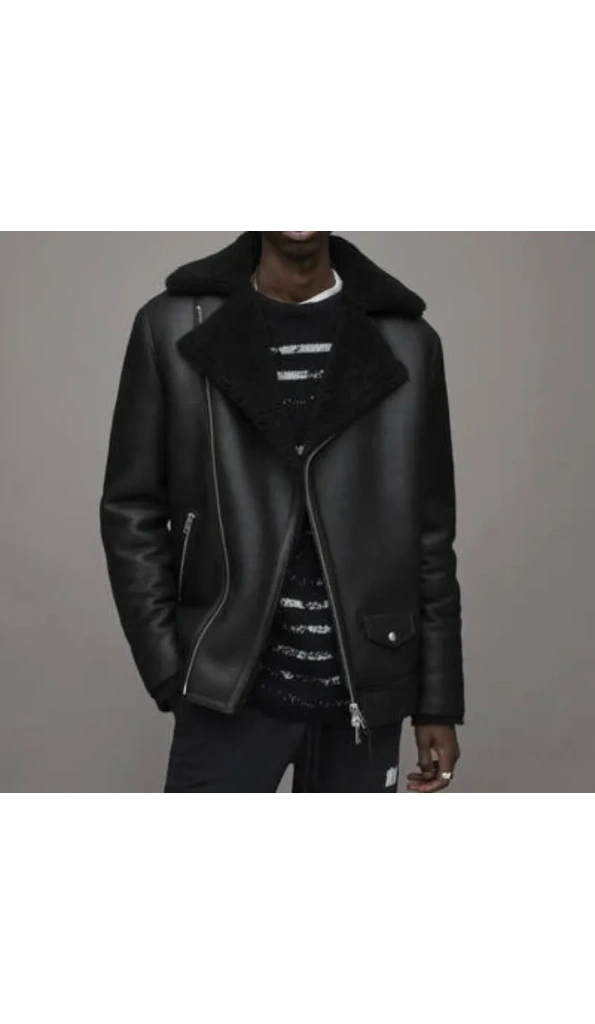 Pelle Pelle Men Shearling Leather Jacket | Fur Collar