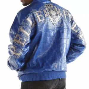 Pelle Pelle Crest Blue Leather Jacket view 2