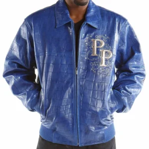 Pelle Pelle Crest Blue Leather Jacket