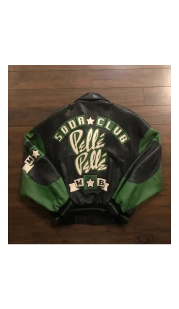 Bold Pelle Pelle Soda Club Green Leather Jacket
