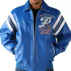 Pelle Pelle Special Cut Blue Leather Jacket | MB Jacket