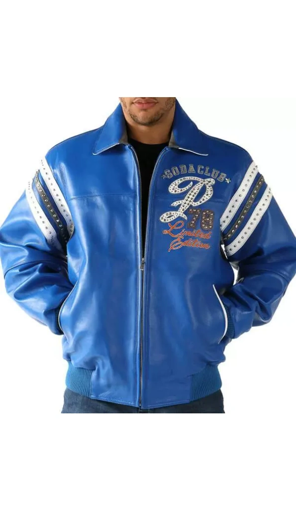 Pelle Pelle Special Cut Blue Leather Jacket | MB Jacket