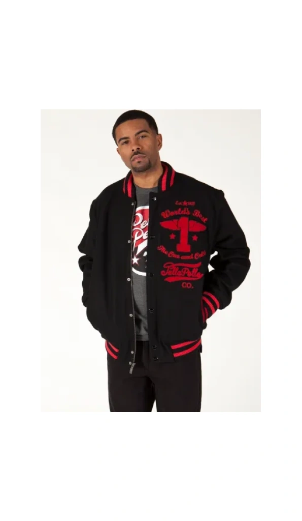 Exclusive Pelle Pelle Black Varsity Jacket