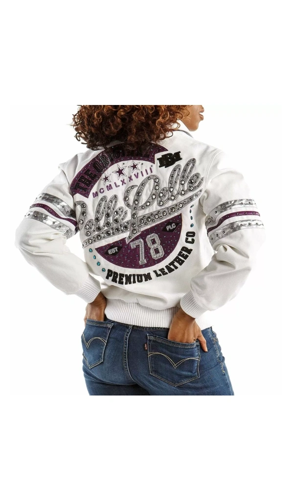 Pelle Pelle The Original White Purple Jacket