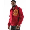 Pelle Pelle Men Red Top Brass Wool Jacket