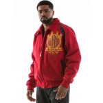 Pelle Pelle Men Red Top Brass Wool Jacket