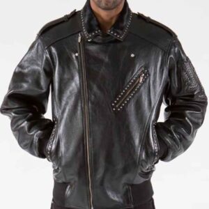 Pelle Pelle Biker Black Leather Jacket