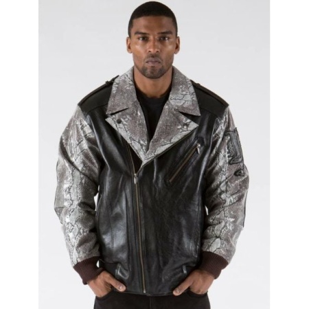 Exclusive Pelle Pelle Black Plushfoil Print Jacket