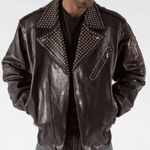 Pelle Pelle Biker Brown Leather Jacket