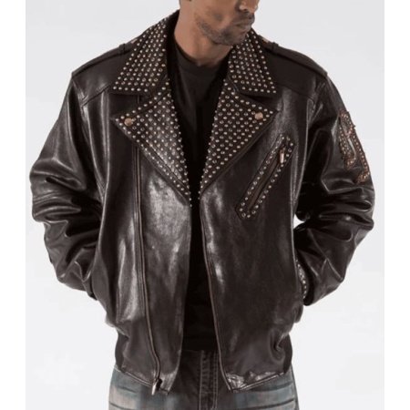 Pelle Pelle Biker Brown Leather Jacket