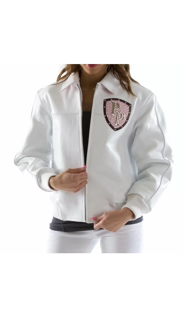 Pelle Pelle White Leather Jacket