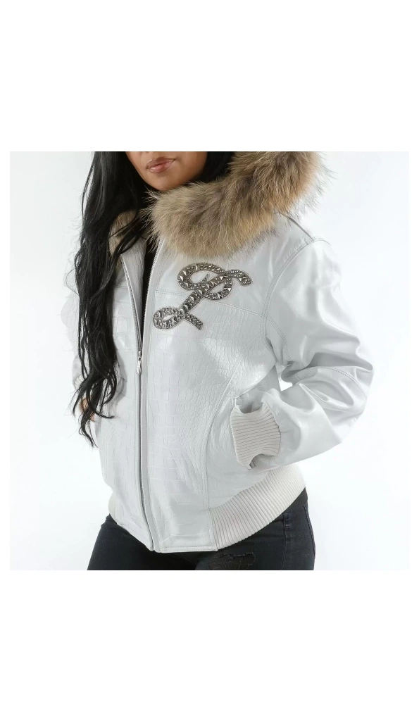 Pelle Pelle Hooded Script Leather Jacket