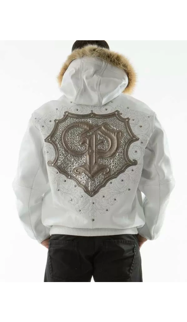 Bold Pelle Pelle White Crest Hood Jacket