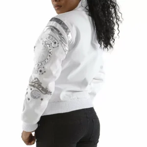 Pelle Pelle White Varsity Jacket view 2
