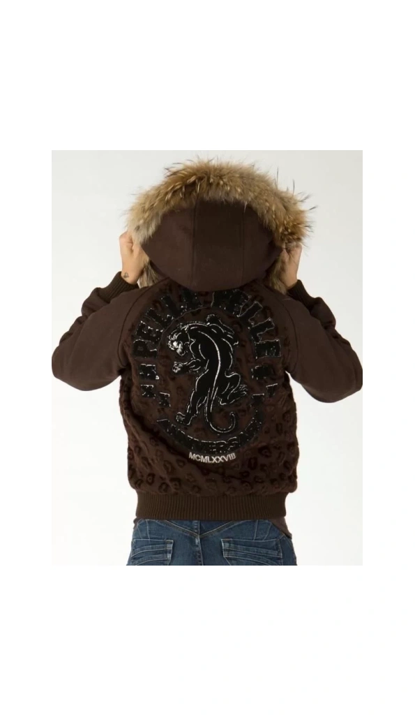 Pelle Pelle Women Brown Fur Hooded Jacket