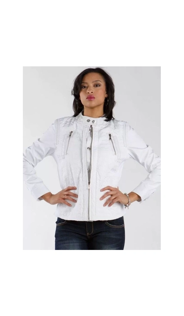 Pelle Pelle Women White Jacket