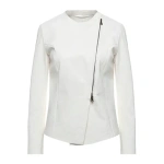 Pelle Pelle White Leather Biker Jacket