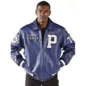 PELLE PELLE MB BLUE LEATHER JACKET view 1