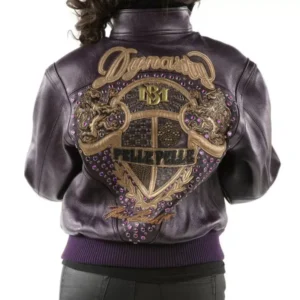 Purple Pelle Pelle Leather Jacket view 2
