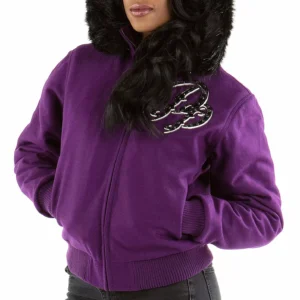 Bold Purple Pelle Pelle Flying Jacket view 2