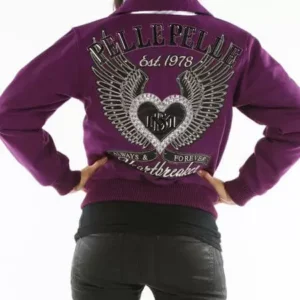 Bold Purple Pelle Pelle Heart Breaker Jacket view 1