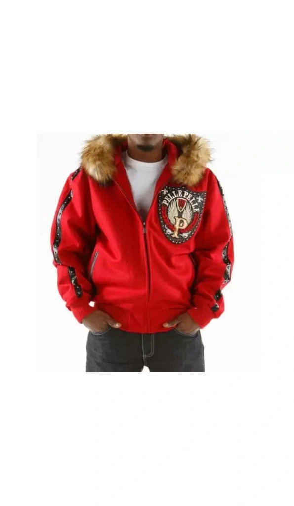 Pelle Pelle Band Of Brothers Red Jacket | Fur Hood Jacket