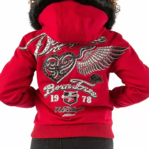 Bold Red Pelle Pelle Fly Wool Jacket