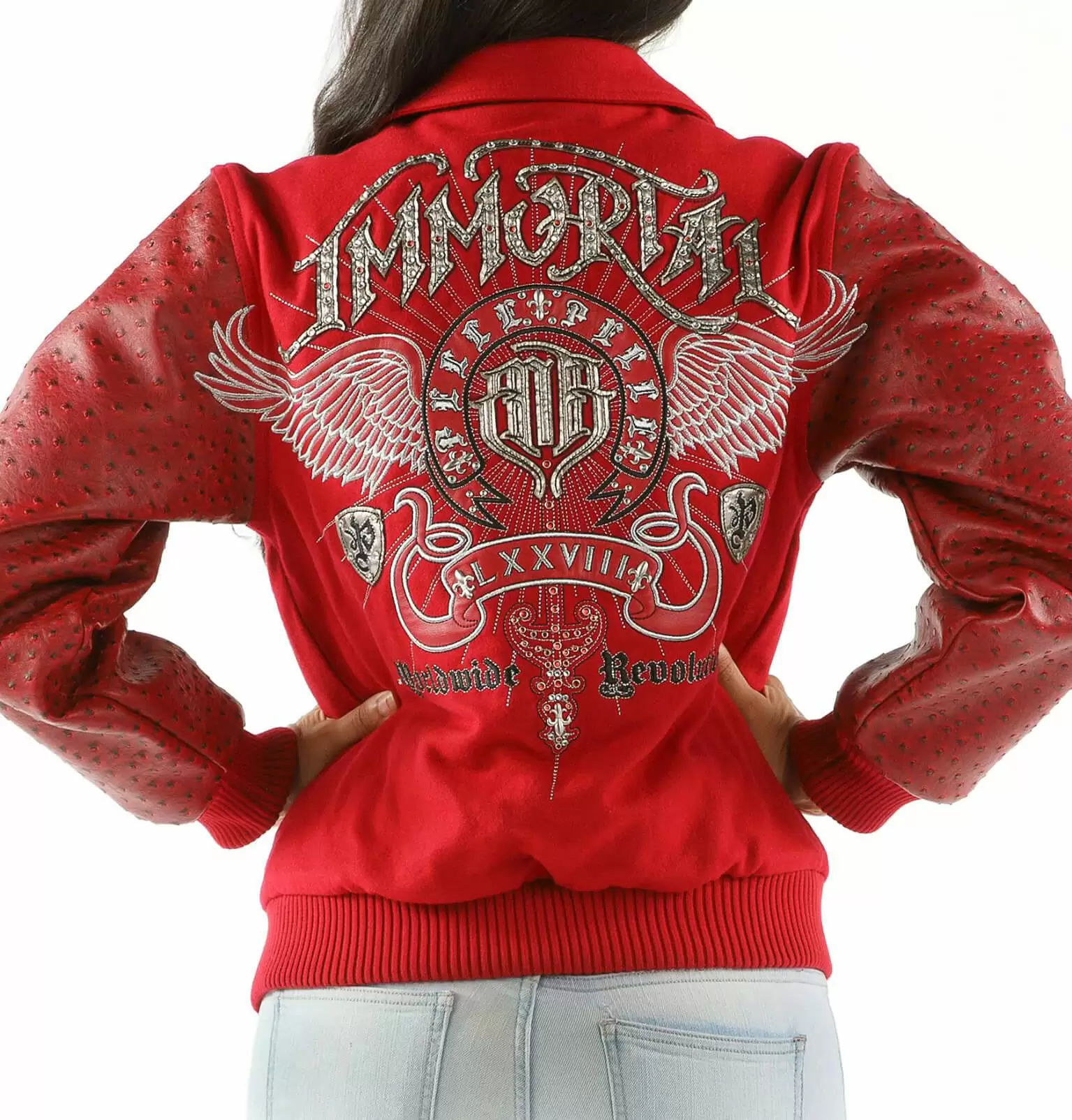 Bold Red Pelle Pelle Worldwide Revolution Jacket