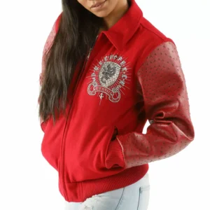 Bold Red Pelle Pelle Worldwide Revolution Jacket view 2