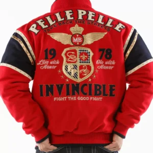Bold Red Pelle Pelle Invincible Jacket