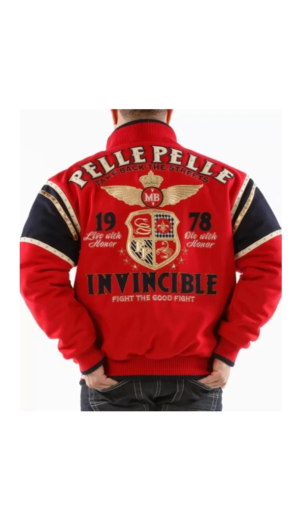 Pelle Pelle Invincible Red Wool Jacket