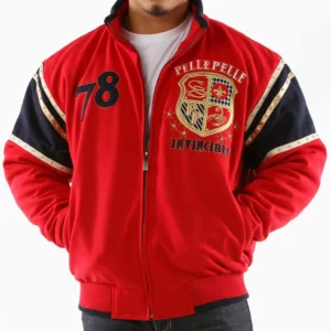 Bold Red Pelle Pelle Invincible Jacket view 2